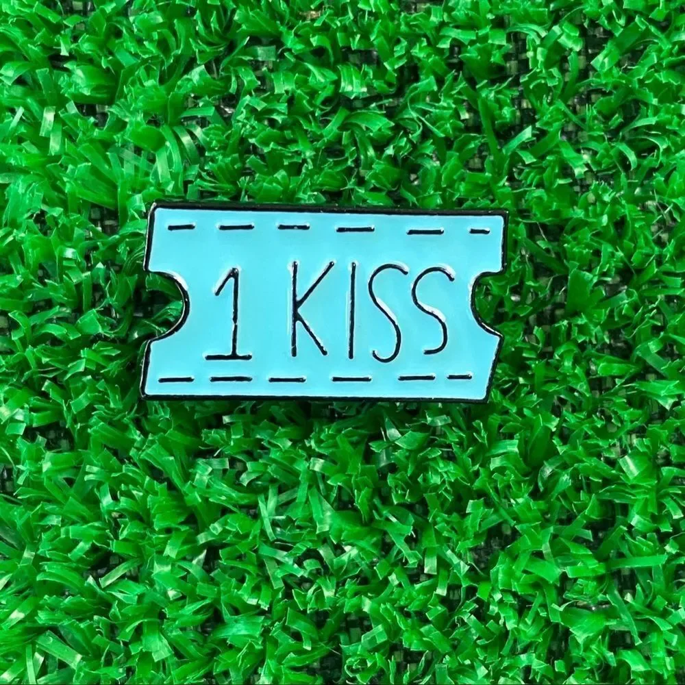 1 Kiss Coupon Enamel Pin/ Brooch Lapel